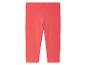 Koraalrode leggings voor meisjes.