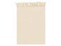 Beige sjaal met franjes