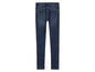 Een paar blauwe skinny jeans voor meisjes.