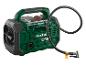 Parkside X 20V Team groene en zwarte luchtcompressor met slang en mondstuk