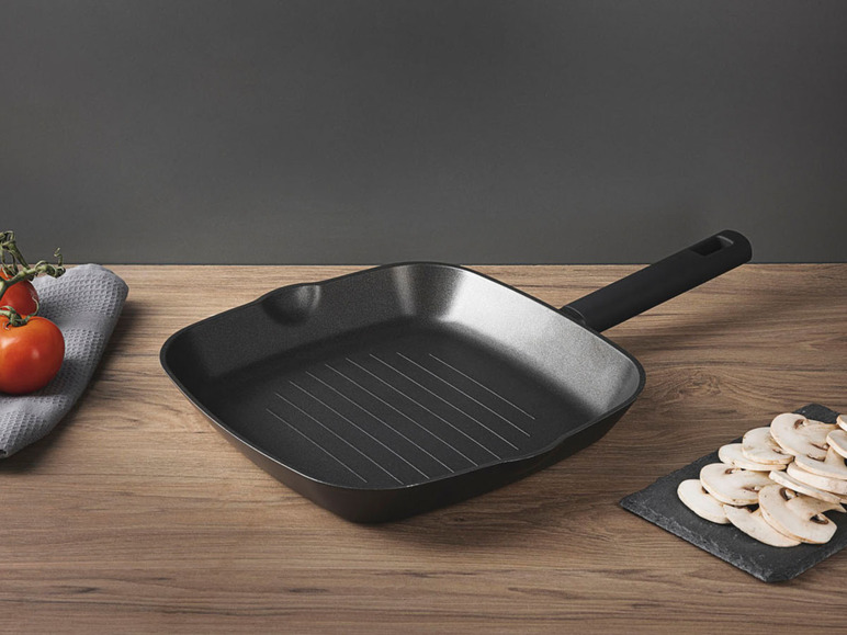 Ga naar volledige schermweergave: Masterpro Gesmeed aluminium grillpan Ø 28 cm, anti-aanbaklaag - afbeelding 5