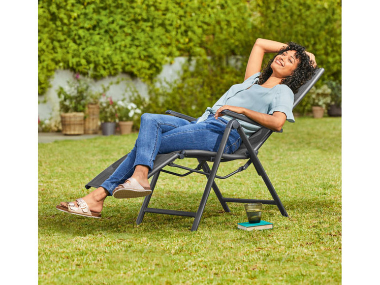 Aller en mode plein écran LIVARNO home Chaise relax en aluminium »Toronto«, pliable - Photo 6