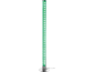 Groene LED-bellenbuislamp met chromen voet