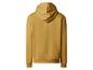 Geel hoodie met lange mouwen.