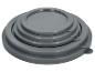 Ensemble de couvercles en silicone gris et ronds de différentes tailles