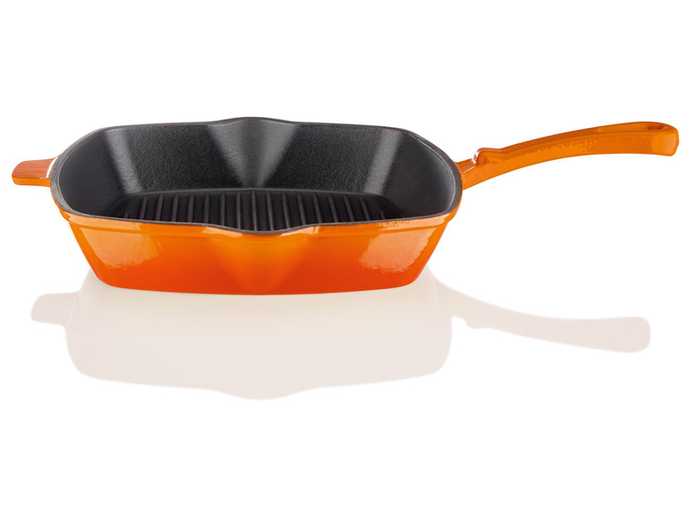 Ga naar volledige schermweergave: ERNESTO® Gietijzeren grillpan, 24,5 x 24,5 cm - afbeelding 18