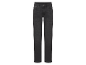 Een donkergrijze jeans.