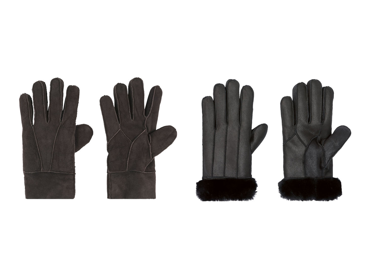 LIVERGY® Lederen handschoenen lamsvacht | Lidl.be