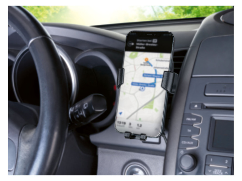 Aller en mode plein écran TRONIC® Support de téléphone pour voiture avec fonction de charge Qi® - Photo 5