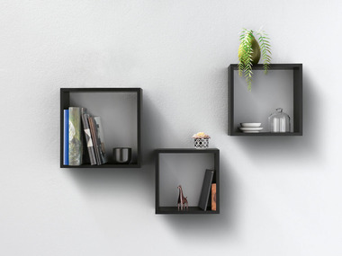 LIVARNO home Wandkubussen, set van 3