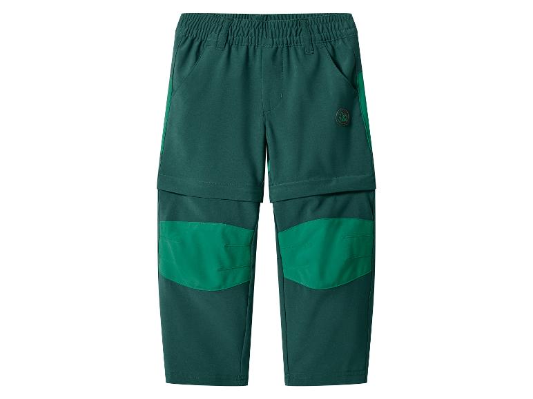 Kinder 2-in-1 broek in donkergroen en lichtgroen