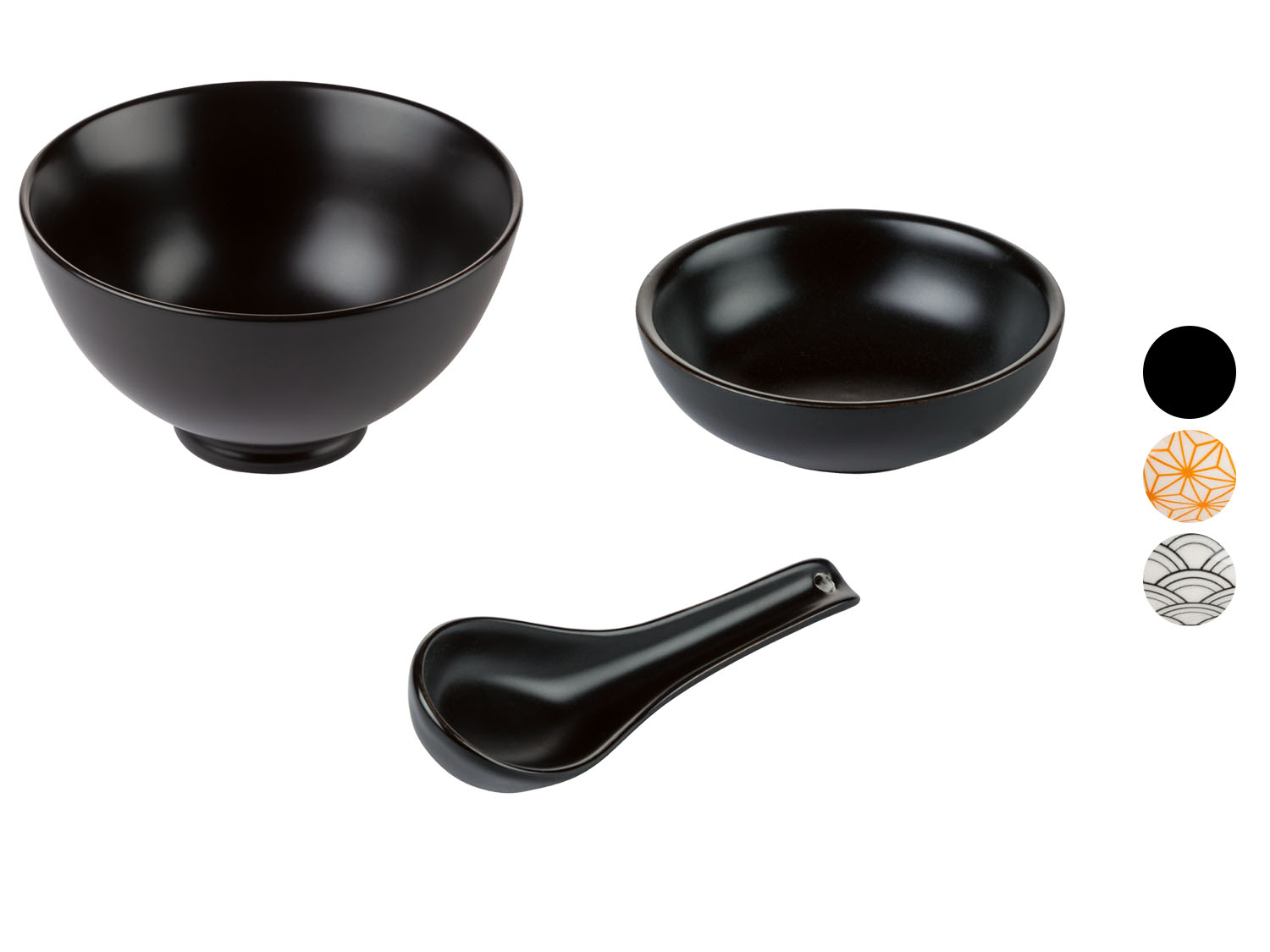 Set van porseleinen kommen, dipschaaltjes of lepeltjes ERNESTO®