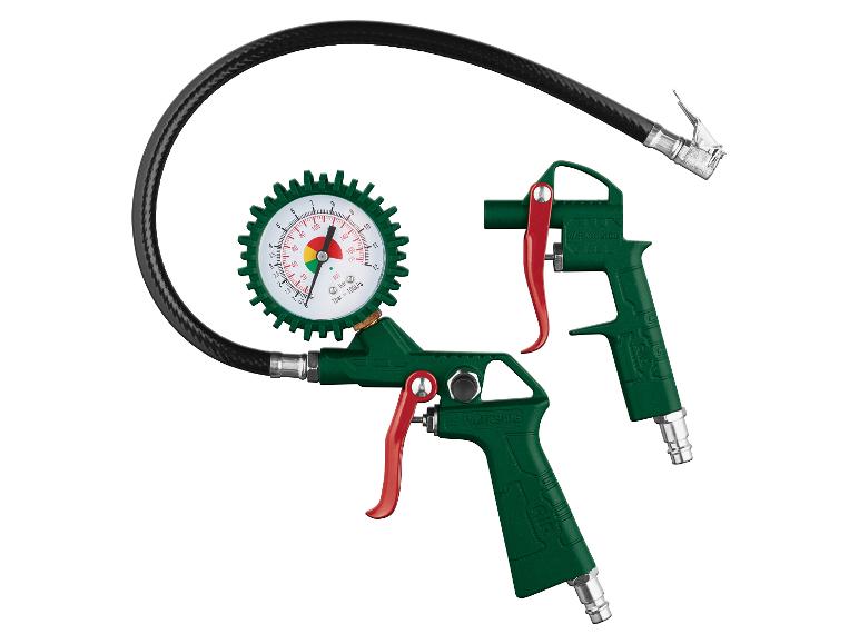PARKSIDE bandenspanningsmeter en luchtblaaspistool.