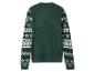 Groene Fair Isle trui, achterkant