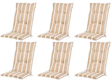 Lot de 6 coussins pour chaise de jardin, 120 x 50 cm LIVARNO home