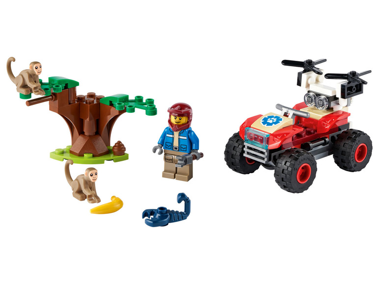 Aller en mode plein écran LEGO® City « Le quad de sauvetage des animaux sauvages » (60300) - Photo 2
