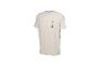 T-shirt de sport Crivit beige pour homme à manches courtes avec imprimé graphique.