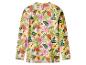 Kinderzwemshirt met lange mouwen en tropisch bloemen- en bladpatroon.