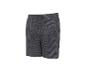 Donkergrijze sportshorts met een subtiel geometrisch patroon.