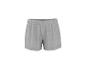 Grijze katoenen shorts met elastische tailleband.