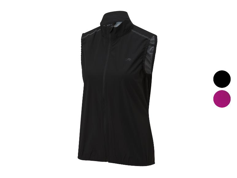 Gilet sans manches de running Karrimor, noir et violet.