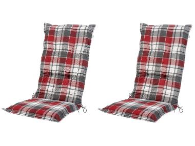 LIVARNO home Lot de 2 coussins pour chaise de jardin, 120 x 50 cm