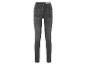 Donkergrijze skinny jeans voor vrouwen.