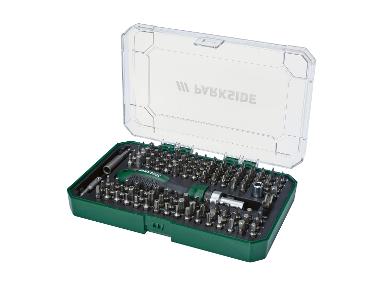 PARKSIDE® Tournevis à cliquet avec set d’embouts, 115 pièces