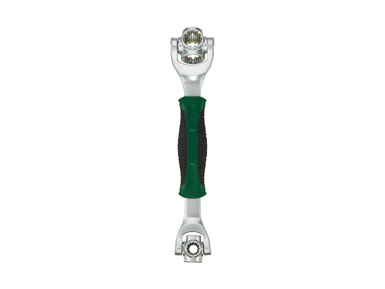 Clé à douille universelle avec poignée verte et noire