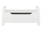 Banc de rangement blanc avec couvercle