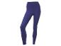 Leggings bleu foncé avec un motif rayé subtil.