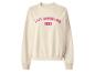 Sweat-shirt beige avec inscription rose 'LOS ANGELES 1993'.