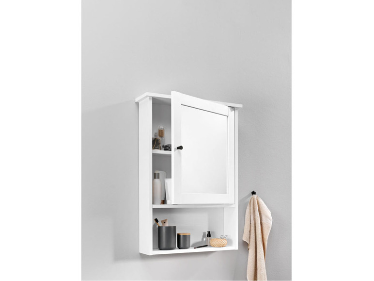 Aller en mode plein écran LIVARNO home Armoire de toilette à miroir, 60 x 85 x 17 cm - Photo 3