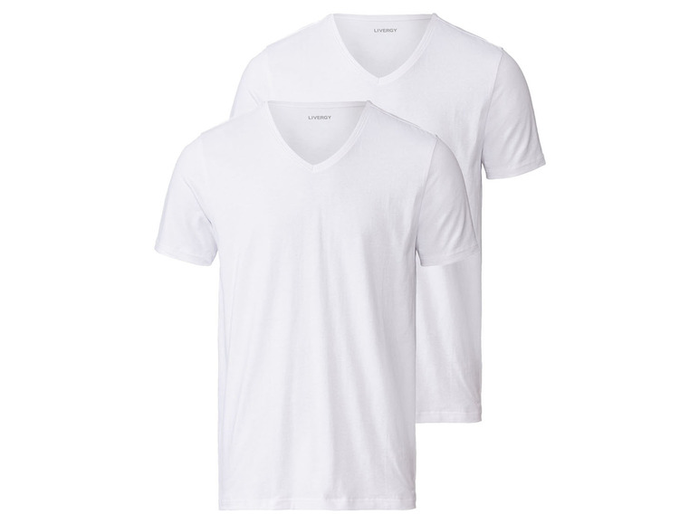 Ga naar volledige schermweergave: LIVERGY Set van 2 T-shirts van een katoenmix - afbeelding 7