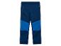 Pantalon softshell bleu pour enfant avec détails bleu clair et fermeture éclair