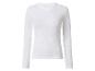 Wit geribbeld shirt met lange mouwen
