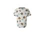 Wit kinder-T-shirt met teddybeer-, voetbal- en letterprint.