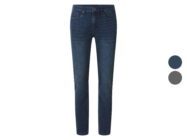 Jean homme bleu foncé avec deux options de couleur : bleu foncé et gris.