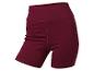 Short de sport bordeaux taille haute avec fronces latérales.