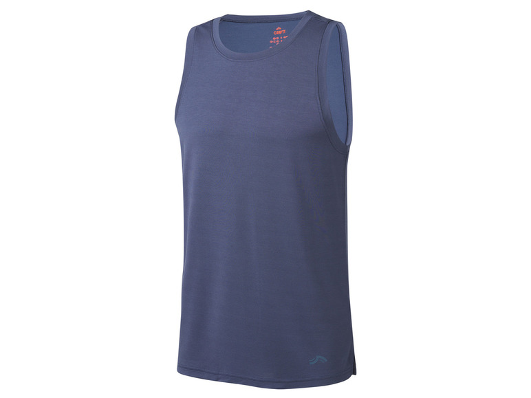 Een donkerblauw tanktop van Crivit