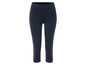 Donkerblauwe capri-leggings voor dames.