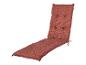 Coussin de chaise longue rouge avec motif géométrique