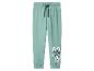Pantalon de jogging vert avec cordon bleu et imprimé personnage de dessin animé