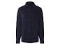Chemise femme à manches longues bleu foncé boutonnée