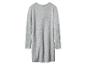 Robe pull gris clair à manches longues et paillettes