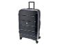 Valise rigide Esmara gris foncé avec poignée télescopique et roulettes