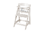 Une chaise haute en bois blanc de Roba.