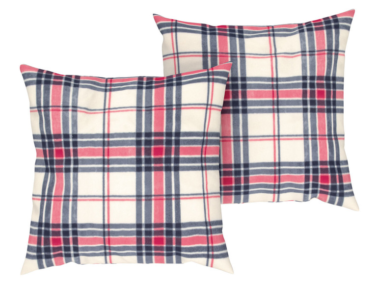 Aller en mode plein écran LIVARNO home Taie d'oreiller en polaire, set de 2, 65 x 65 cm - Photo 3