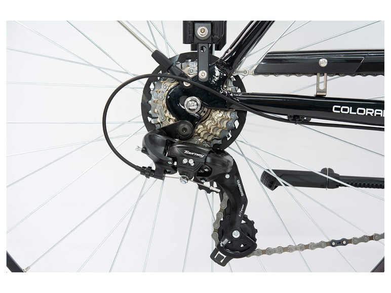 Ga naar volledige schermweergave: Colorado Elektrische fiets »Shiny Black Lady«, 28", voorwielmotor - afbeelding 9