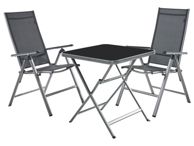 LIVARNO home Set de meubles de jardin en aluminium »Houston«, 3 pièces
